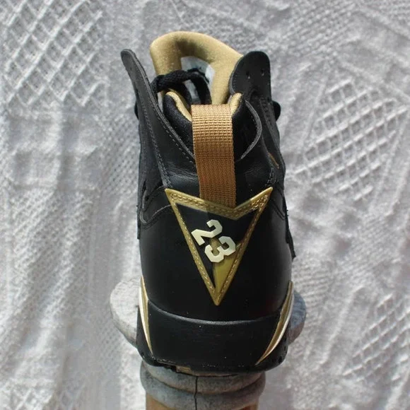 Size 10.5 - Jordan 7 Retro Golden Moments Pack 2012 Black Gold Rare - Picture 8 of 12